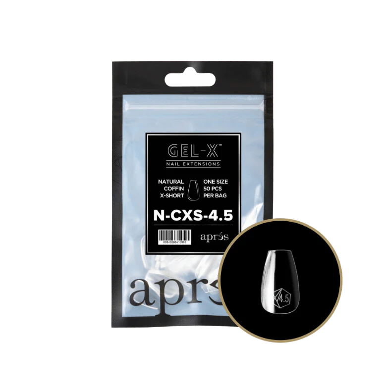 Apres Gel X™ Refill Bags (50pcs) Natural Coffin Extra Short Tips - Image 7