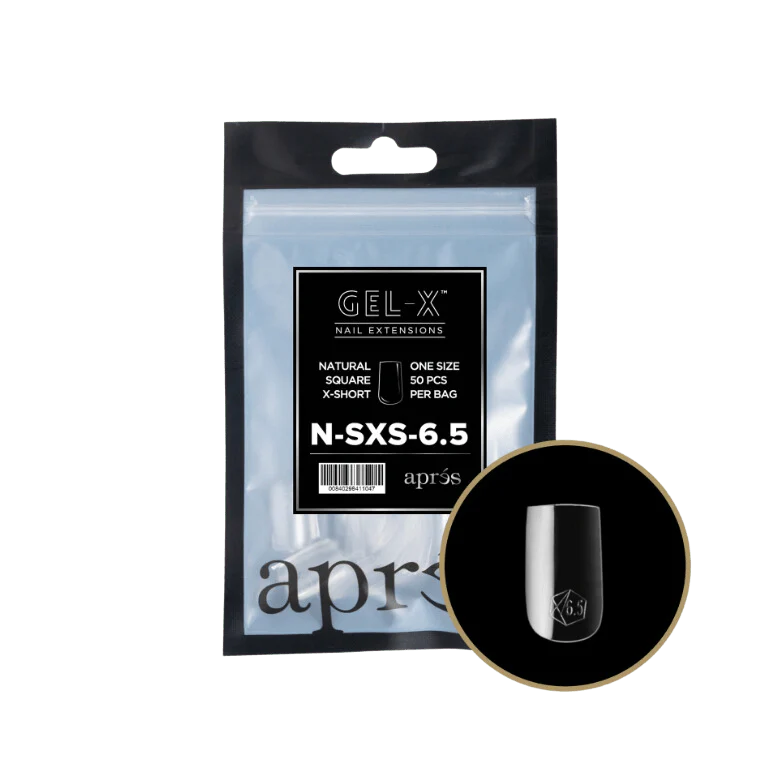 Apres Gel X™ Refill Bags (50pcs) Natural Square Extra Short Tips - Image 11