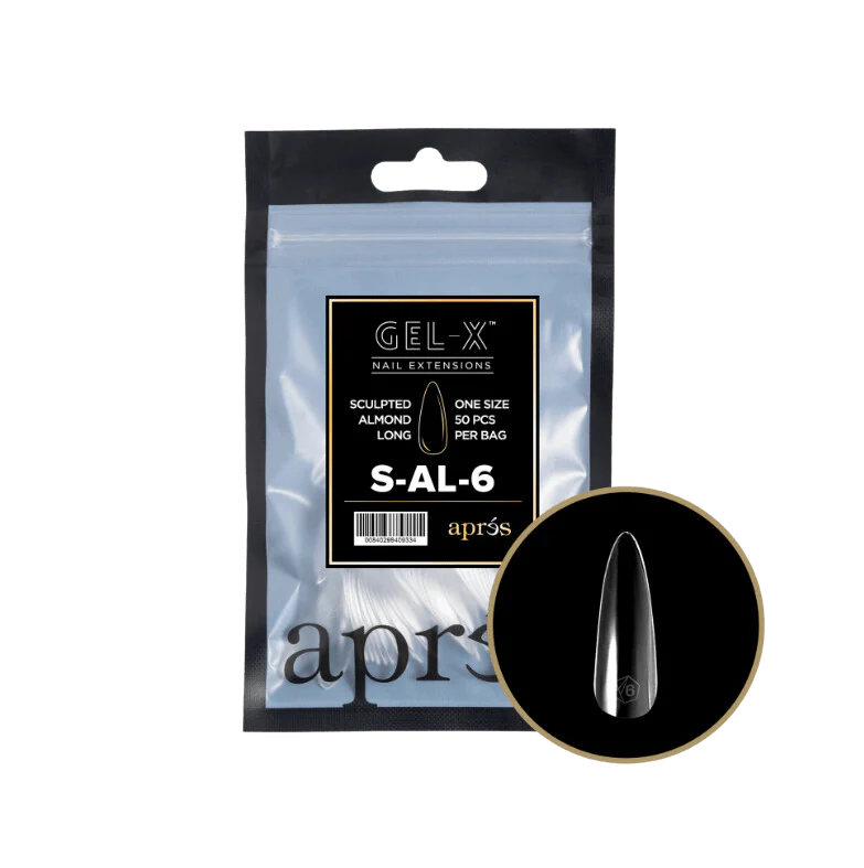 Apres Gel X™ Refill Bags (50pcs) Sculpted Almond Long Tips - Image 10