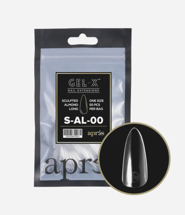 Apres Gel X™ Refill Bags (50pcs) Sculpted Almond Long Tips - Image 15
