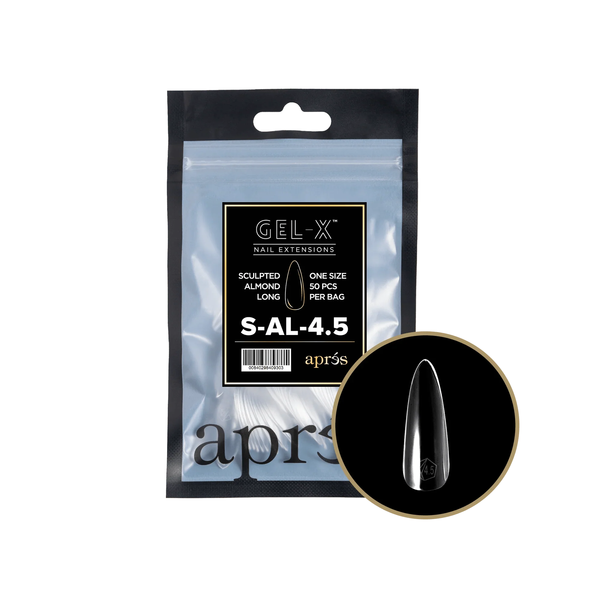 Apres Gel X™ Refill Bags (50pcs) Sculpted Almond Long Tips - Image 7