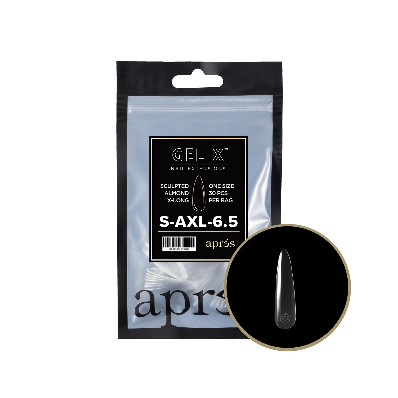 Apres Gel X™ Refill Bags (30pcs) Sculpted Almond Extra Long Tips - Image 14