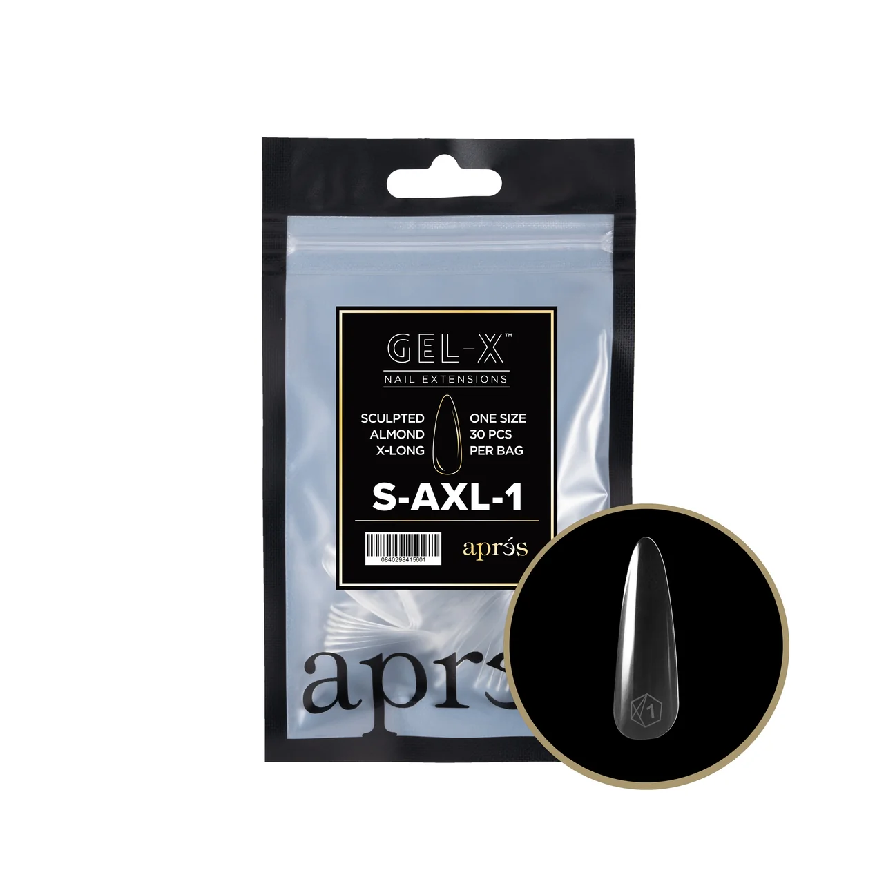 Apres Gel X™ Refill Bags (30pcs) Sculpted Almond Extra Long Tips - Image 3