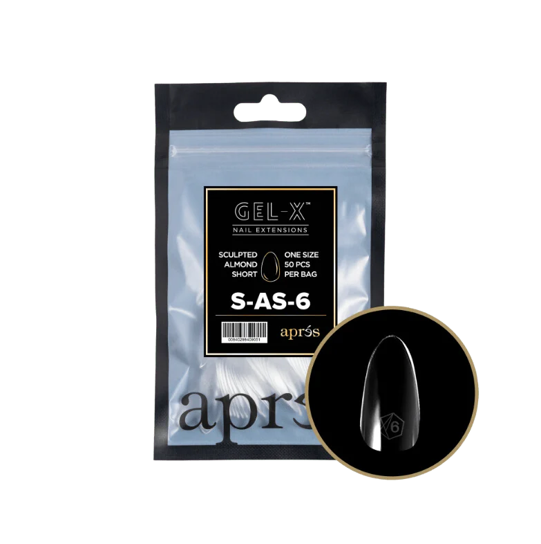 Apres Gel X™ Refill Bags (50pcs) Sculpted Almond Short Tips - Image 10
