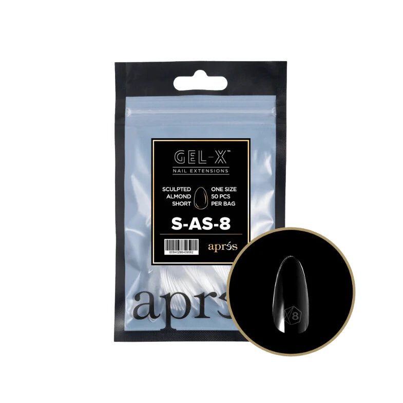 Apres Gel X™ Refill Bags (50pcs) Sculpted Almond Short Tips - Image 13
