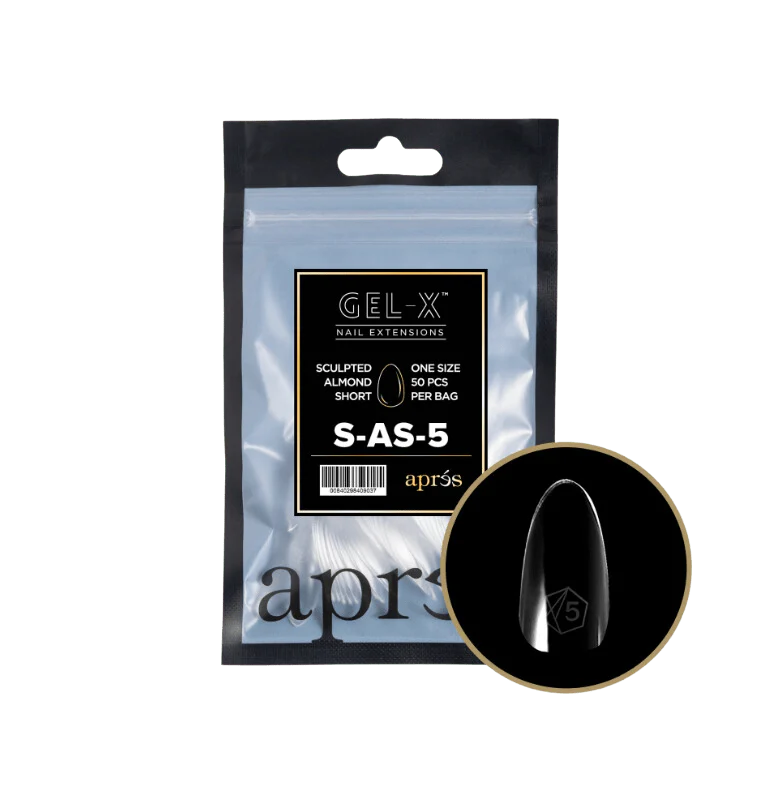 Apres Gel X™ Refill Bags (50pcs) Sculpted Almond Short Tips - Image 8