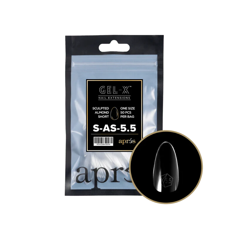 Apres Gel X™ Refill Bags (50pcs) Sculpted Almond Short Tips - Image 9