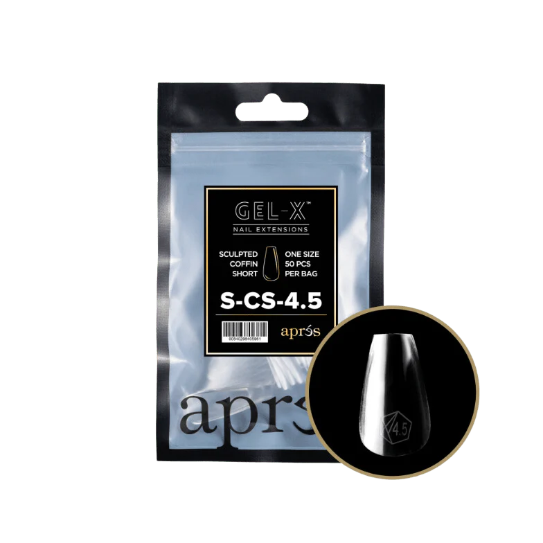 Apres Gel X™ Refill Bags (50pcs) Sculpted Coffin Short Tips - Image 8