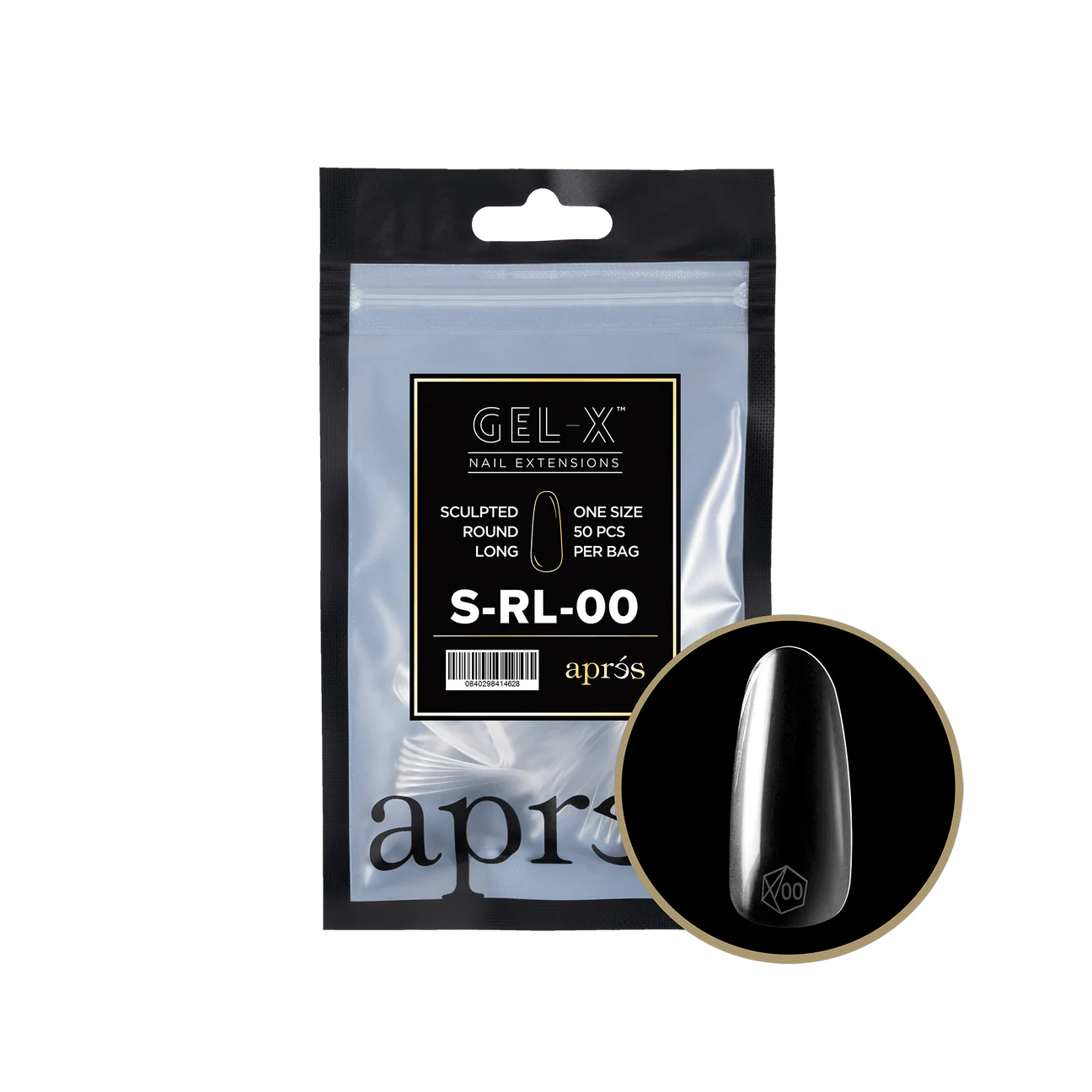 Apres Gel X™ Refill Bags (50pcs) Sculpted Round Long Tips - Image 14