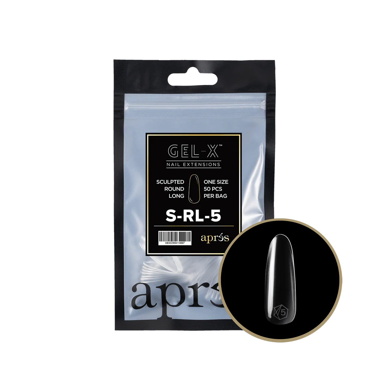 Apres Gel X™ Refill Bags (50pcs) Sculpted Round Long Tips - Image 7