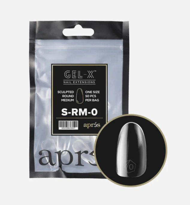 Apres Gel X™ Refill Bags (50pcs) Sculpted Round Medium Tips - Image 14