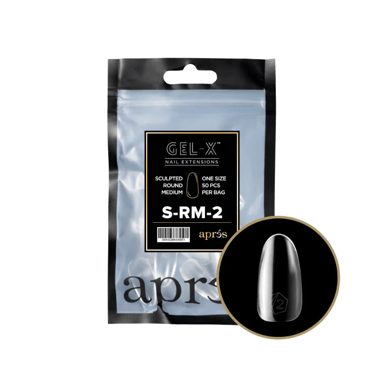 Apres Gel X™ Refill Bags (50pcs) Sculpted Round Medium Tips - Image 4