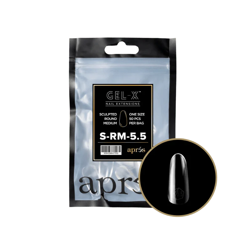 Apres Gel X™ Refill Bags (50pcs) Sculpted Round Medium Tips - Image 9