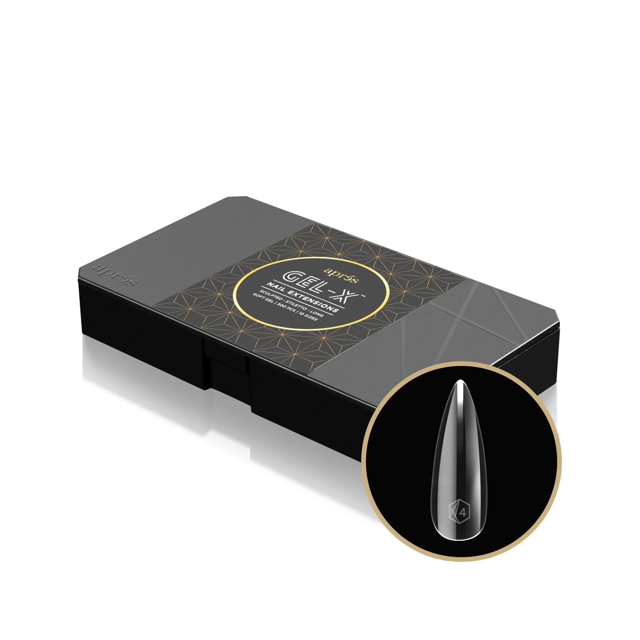 Apres Gel X™ Box of 500pcs Sculpted Stiletto Tips - Image 2