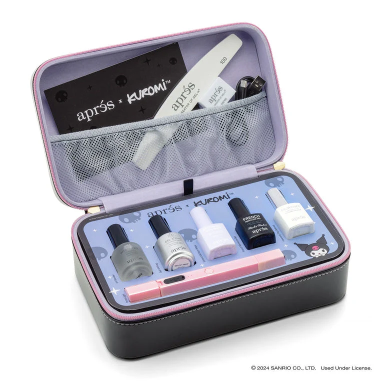 Apres Kuromi™ x Aprés Gel-X® Nail Extension Kit + Neutral French Natural Almond Medium Box of Tips (280pcs, 14 sizes) - Image 3