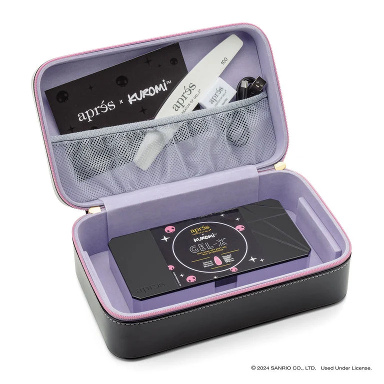 Apres Kuromi™ x Aprés Gel-X® Nail Extension Kit + Neutral French Natural Almond Medium Box of Tips (280pcs, 14 sizes) - Image 4