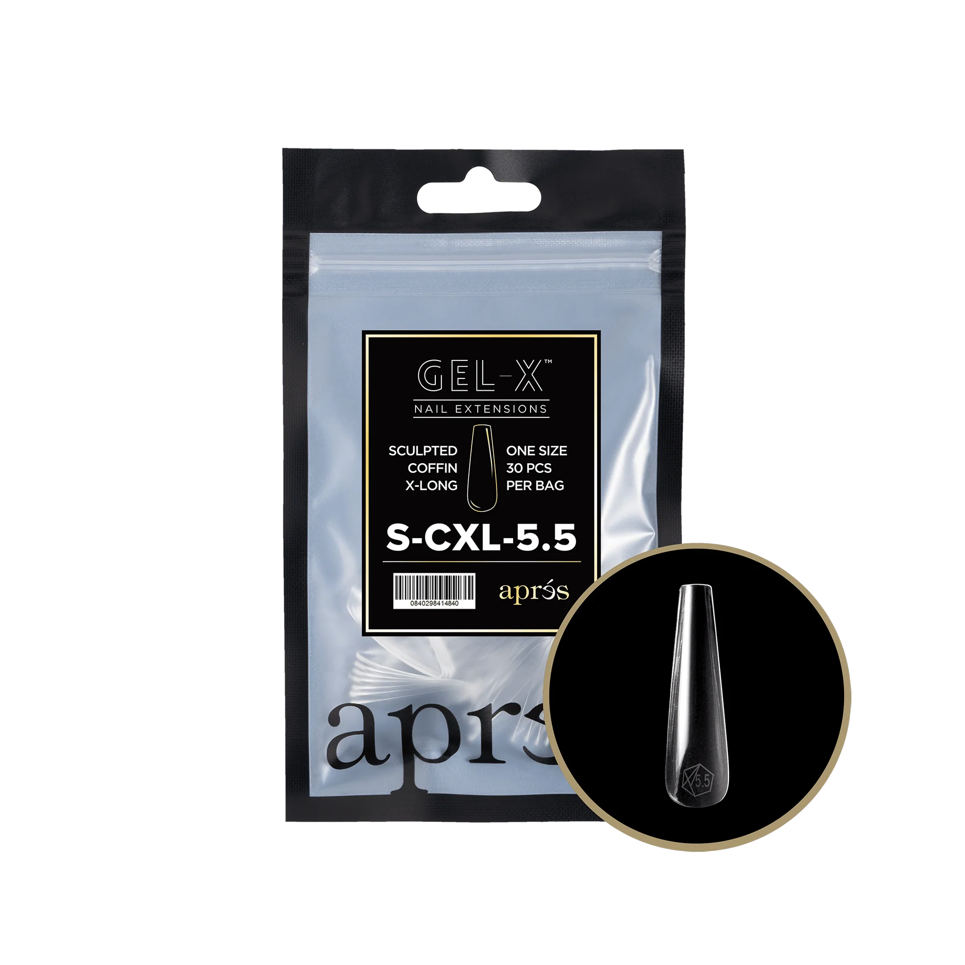 Apres Refill Bags (25pcs - 30pcs) Sculpted Coffin Extra Long Tips - Image 11