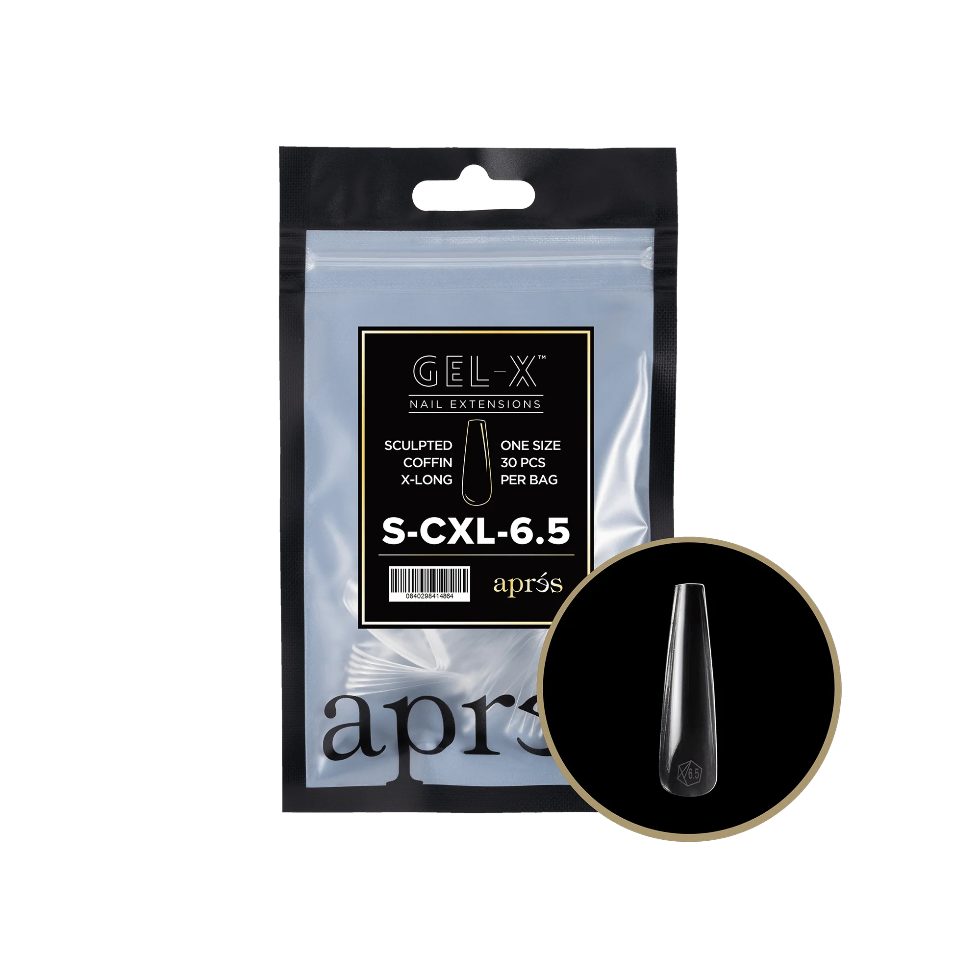 Apres Refill Bags (25pcs - 30pcs) Sculpted Coffin Extra Long Tips - Image 13