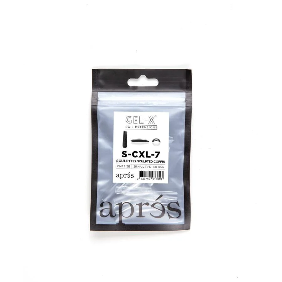 Apres Refill Bags (25pcs - 30pcs) Sculpted Coffin Extra Long Tips - Image 14