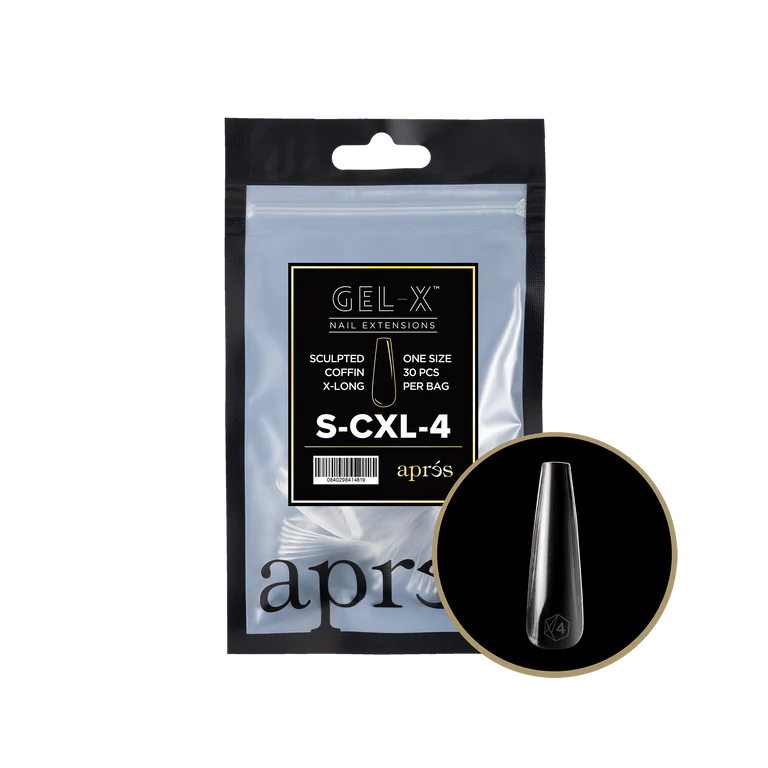 Apres Refill Bags (25pcs - 30pcs) Sculpted Coffin Extra Long Tips - Image 8
