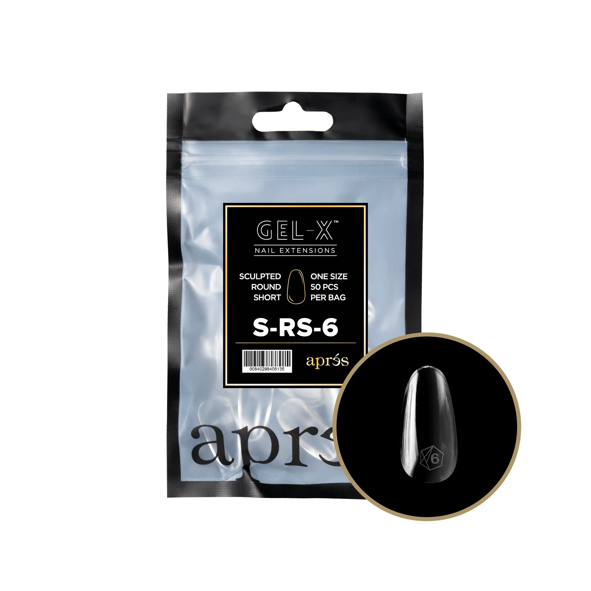 Apres Refill Bags (50pcs) Sculpted Round Short Tips - Image 11