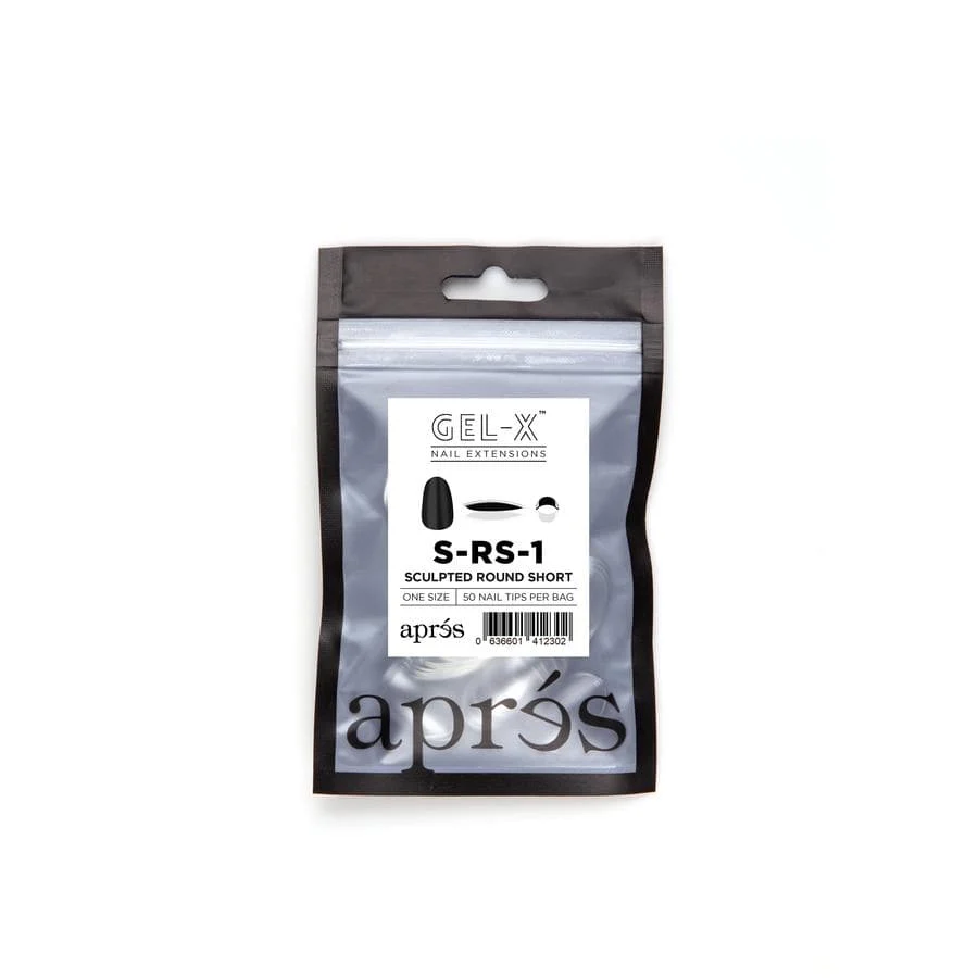 Apres Refill Bags (50pcs) Sculpted Round Short Tips - Image 3