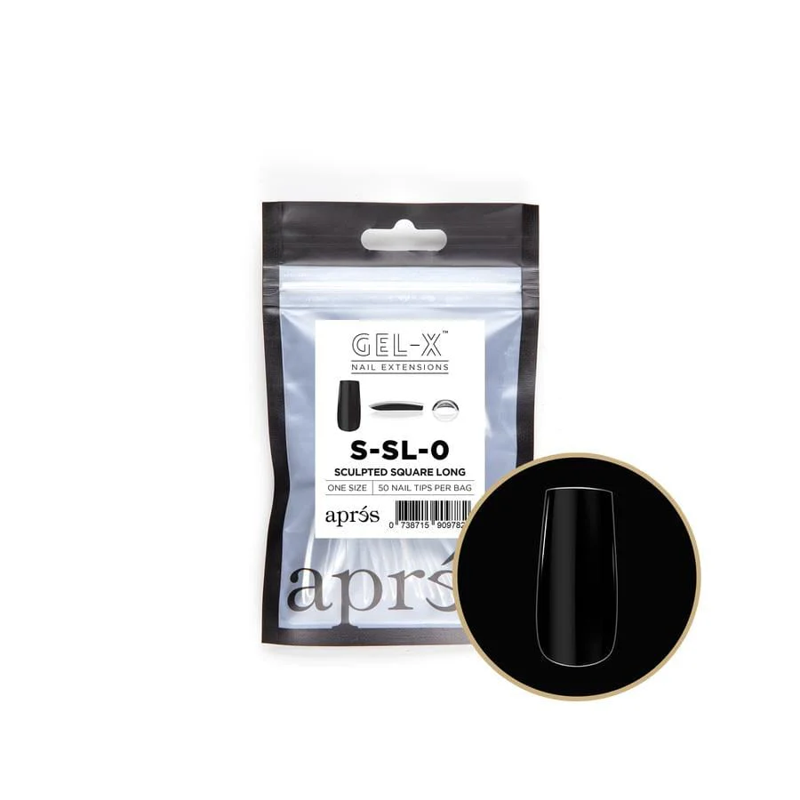 Apres Refill Bags (50pcs) Sculpted Square Long Tips - Image 2