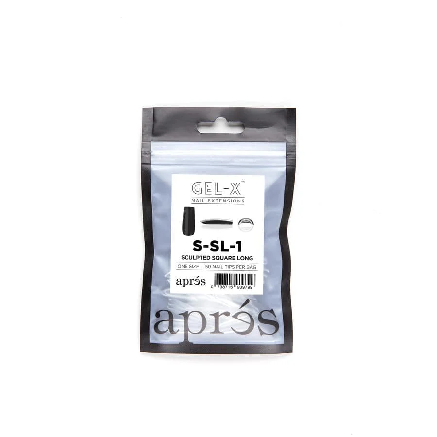 Apres Refill Bags (50pcs) Sculpted Square Long Tips - Image 3