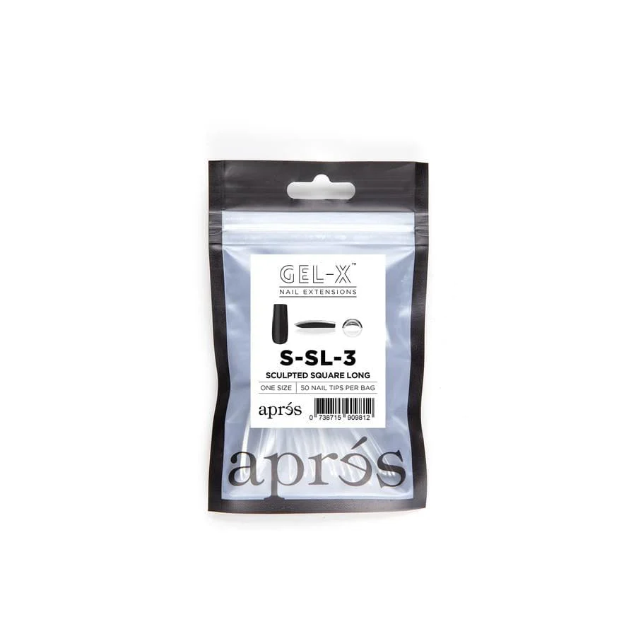 Apres Refill Bags (50pcs) Sculpted Square Long Tips - Image 5