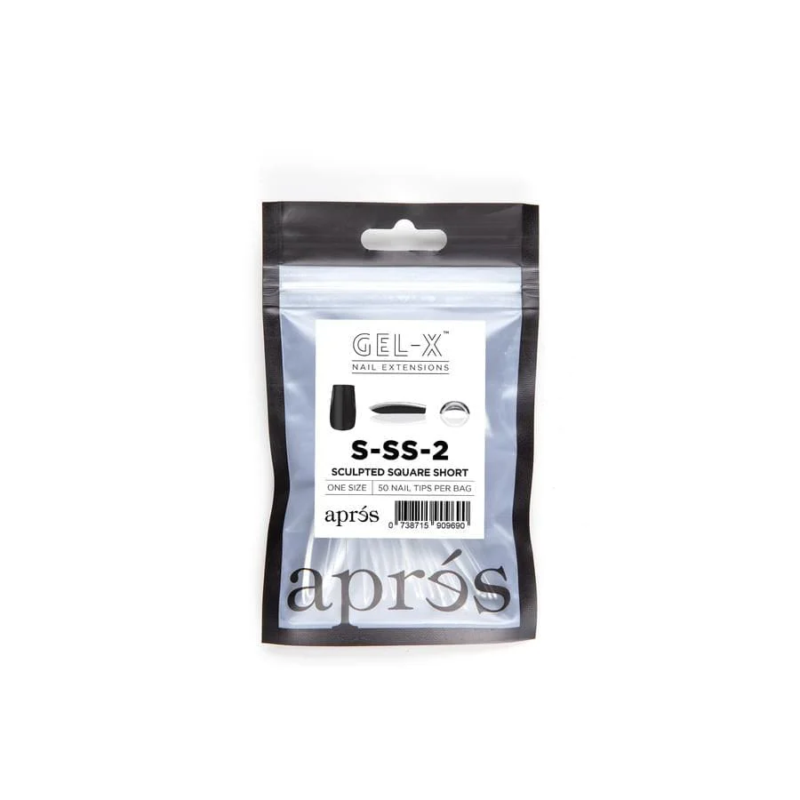 Apres Refill Bags (50pcs) Sculpted Square Short Tips - Image 17