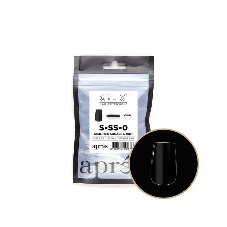 Apres Refill Bags (50pcs) Sculpted Square Short Tips - Image 2