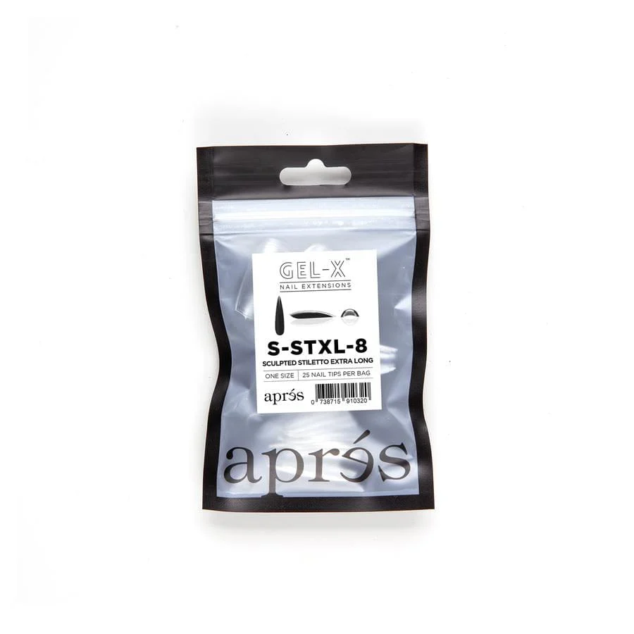 Apres Refill Bags (25pcs) Sculpted Stiletto Extra Long Tips - Image 12