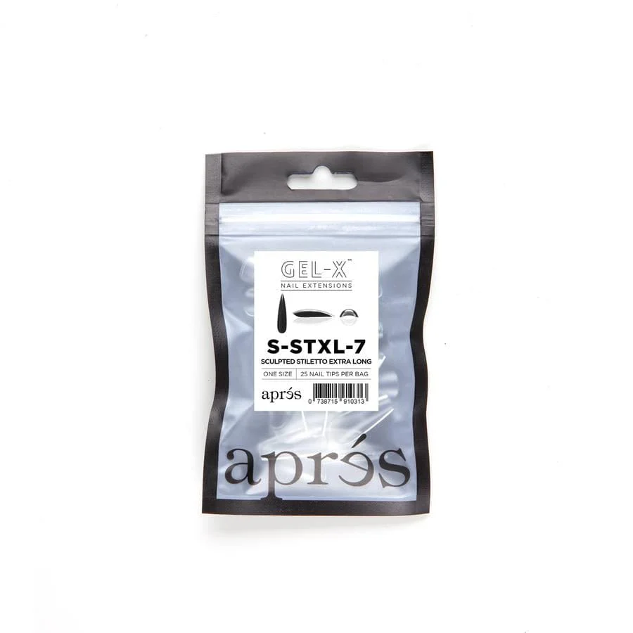 Apres Refill Bags (25pcs) Sculpted Stiletto Extra Long Tips - Image 13