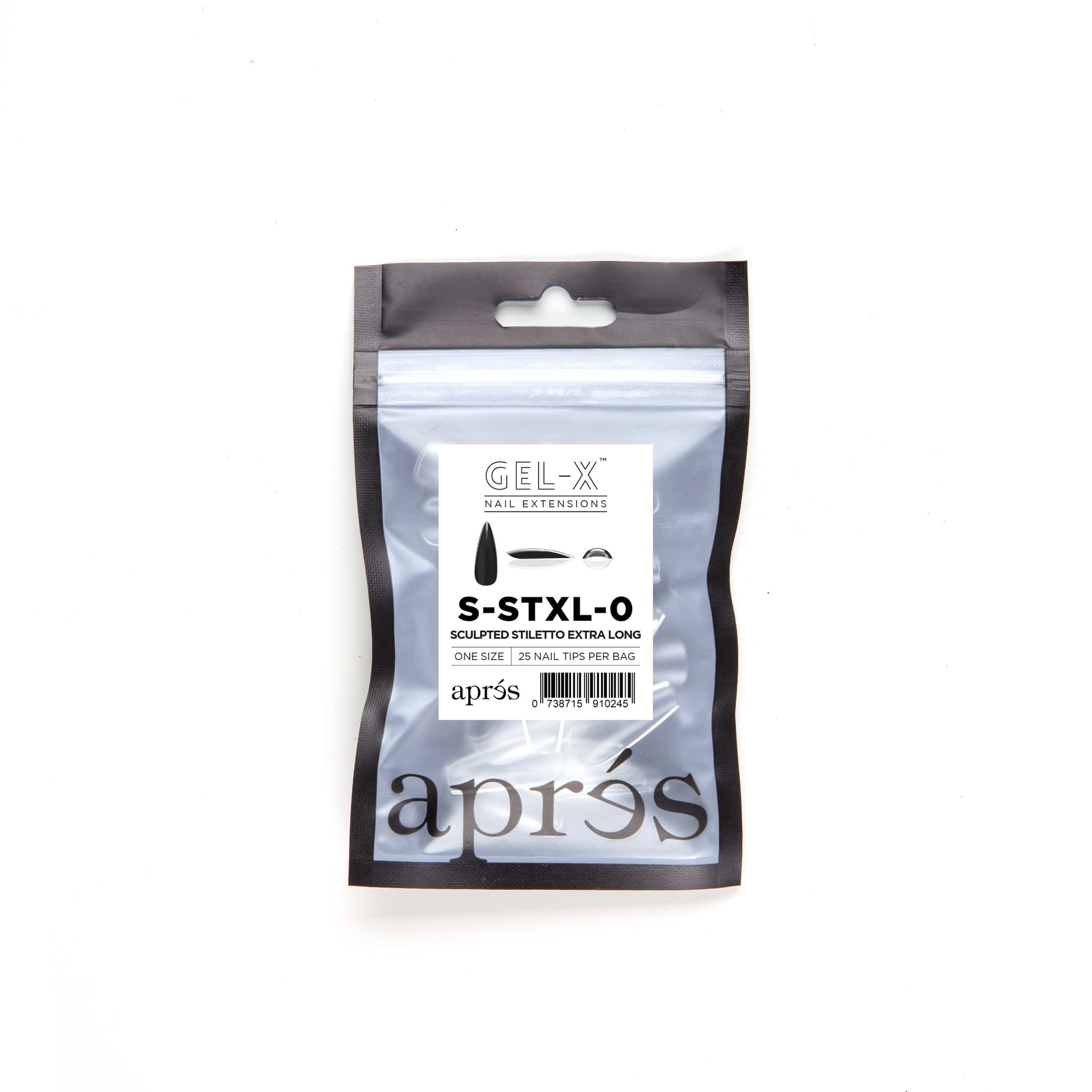 Apres Refill Bags (25pcs) Sculpted Stiletto Extra Long Tips - Image 2