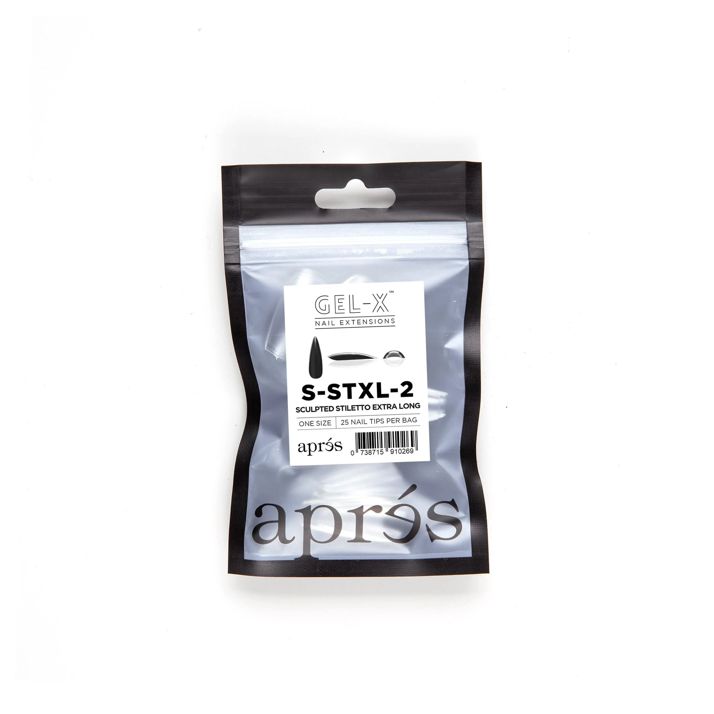 Apres Refill Bags (25pcs) Sculpted Stiletto Extra Long Tips - Image 4