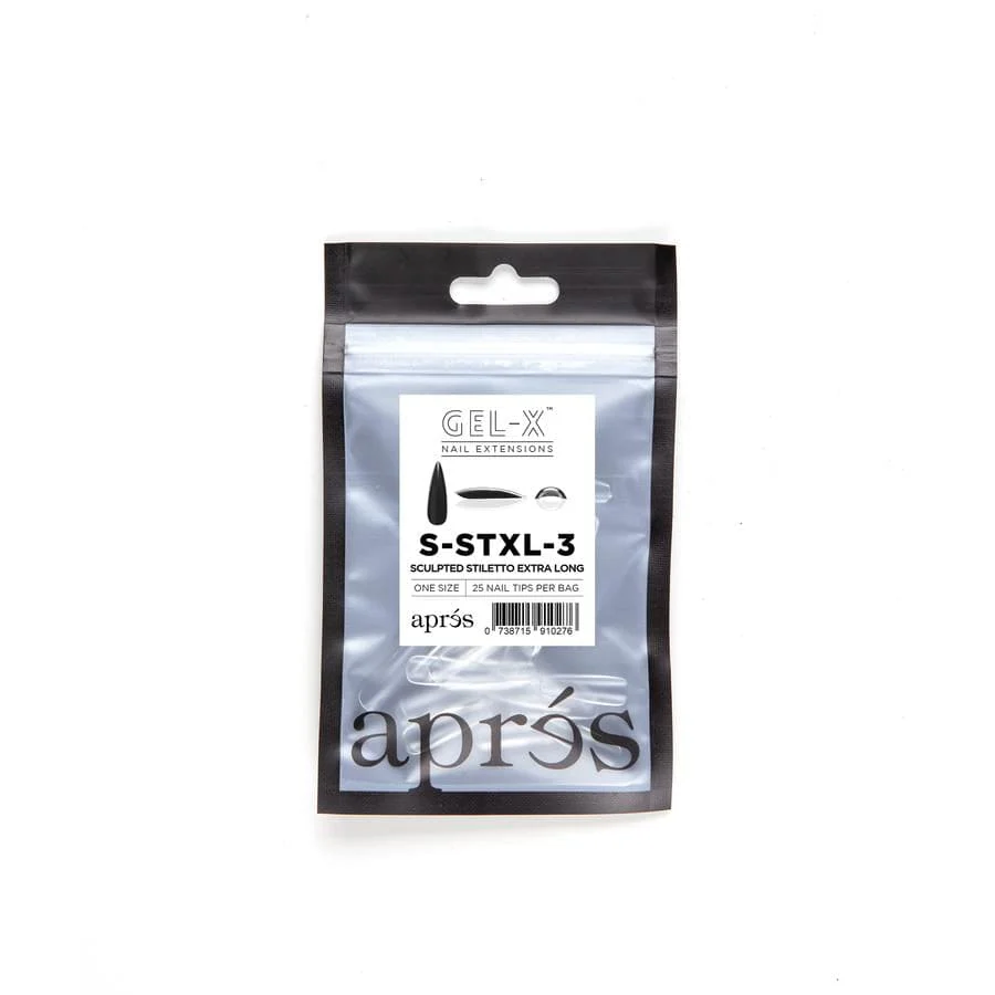 Apres Refill Bags (25pcs) Sculpted Stiletto Extra Long Tips - Image 5