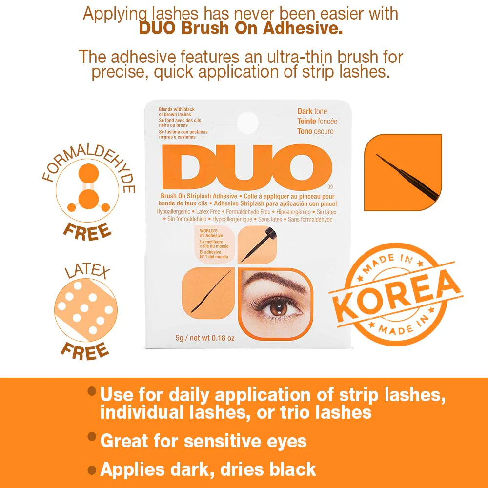 DUO Brush-On Strip Lash Adhesive Dark Tone 0.18oz - Image 5