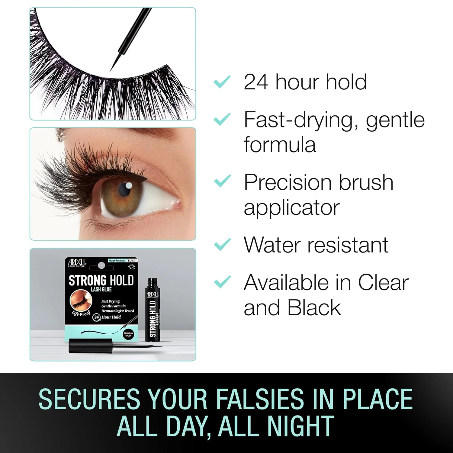Ardell Strong Hold Lash Glue Black 5g - Image 4