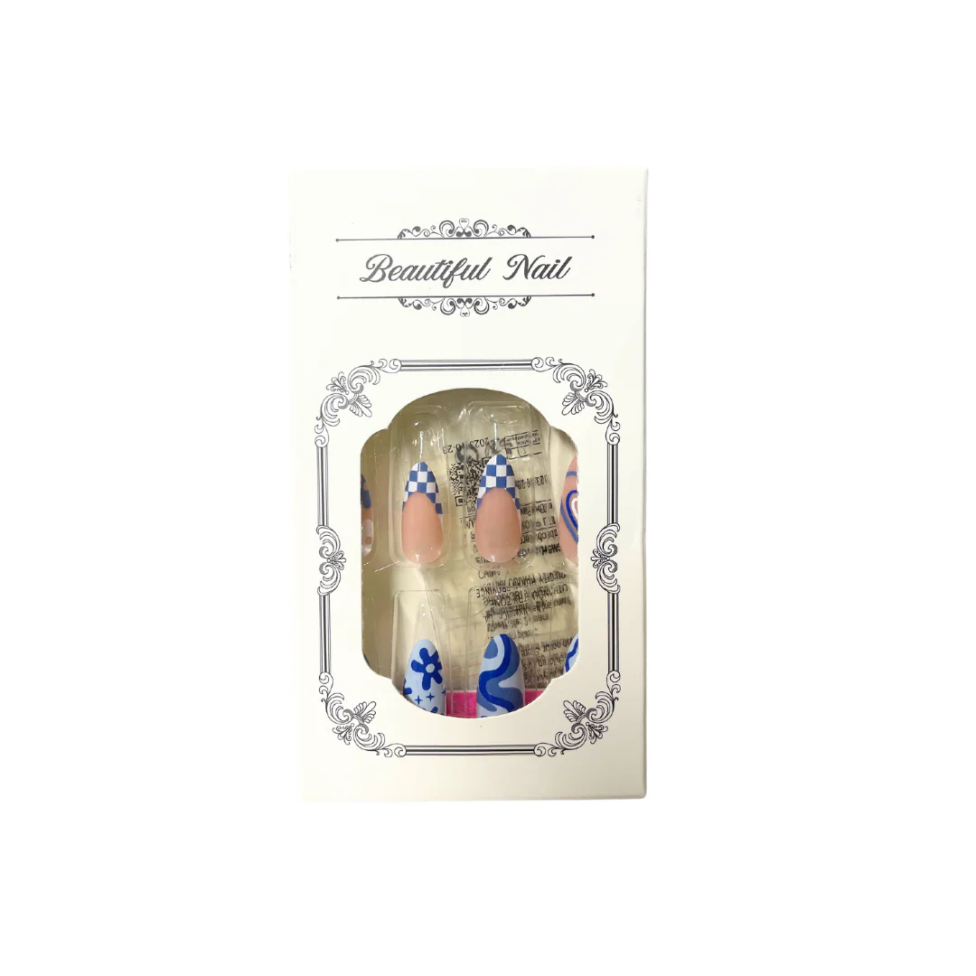 Beautiful Press On Nails Almond (7 Styles) - Image 2