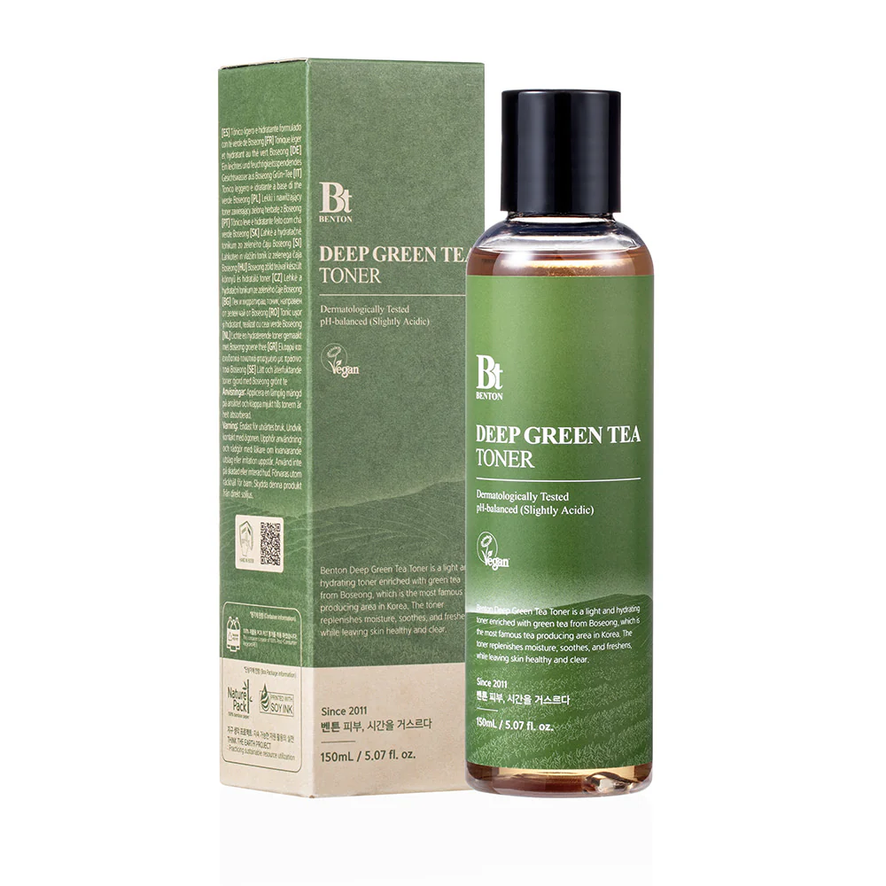 Benton Deep Green Tea Toner 150mL - Image 2