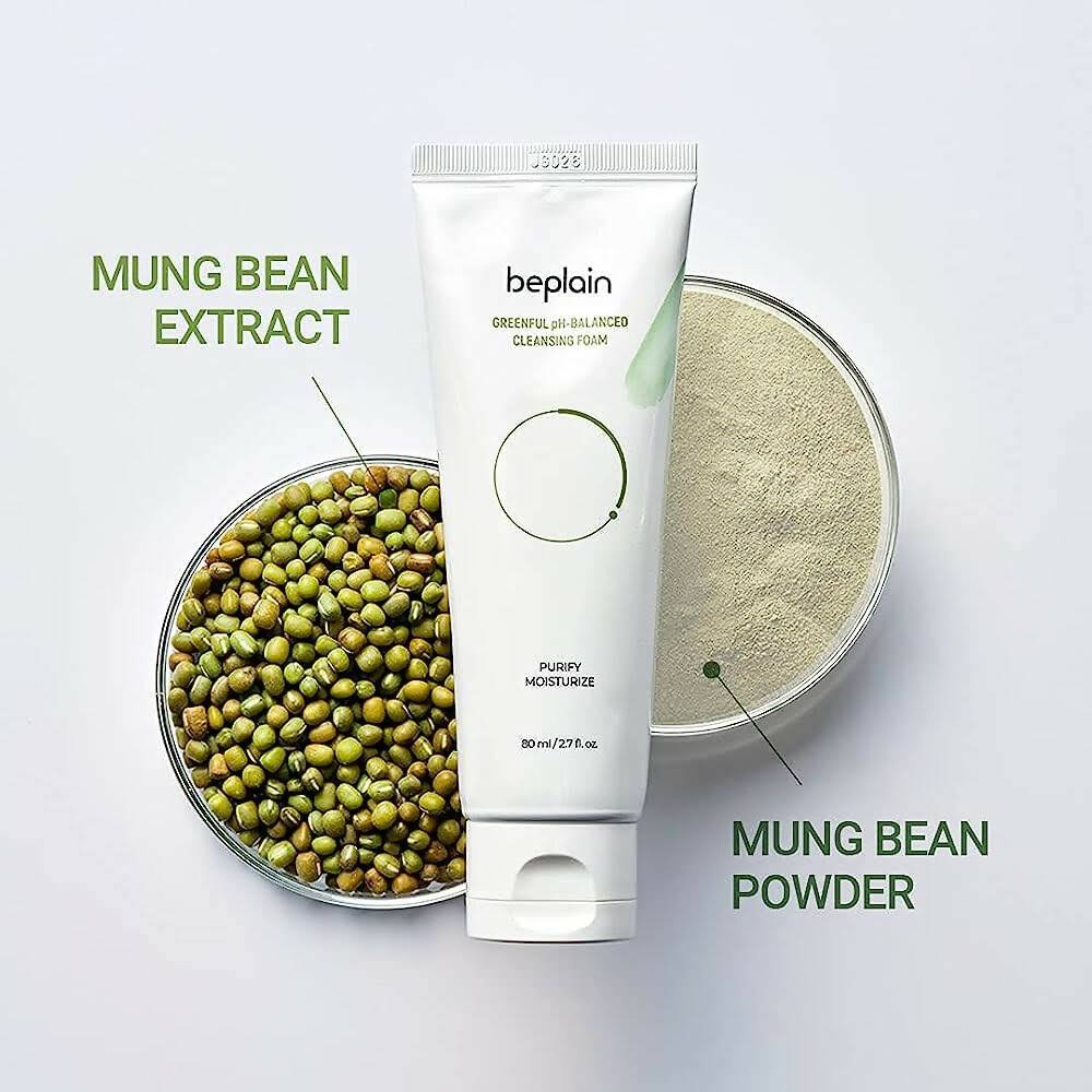 BEPLAIN Mung Bean Ph-Balanced Cleansing Foam 80mL - Image 7