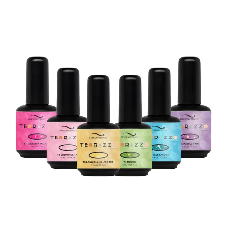 Bio Seaweed Gel Here's To You! Terrazzo Gel Polish Jelly Collection - Image 2