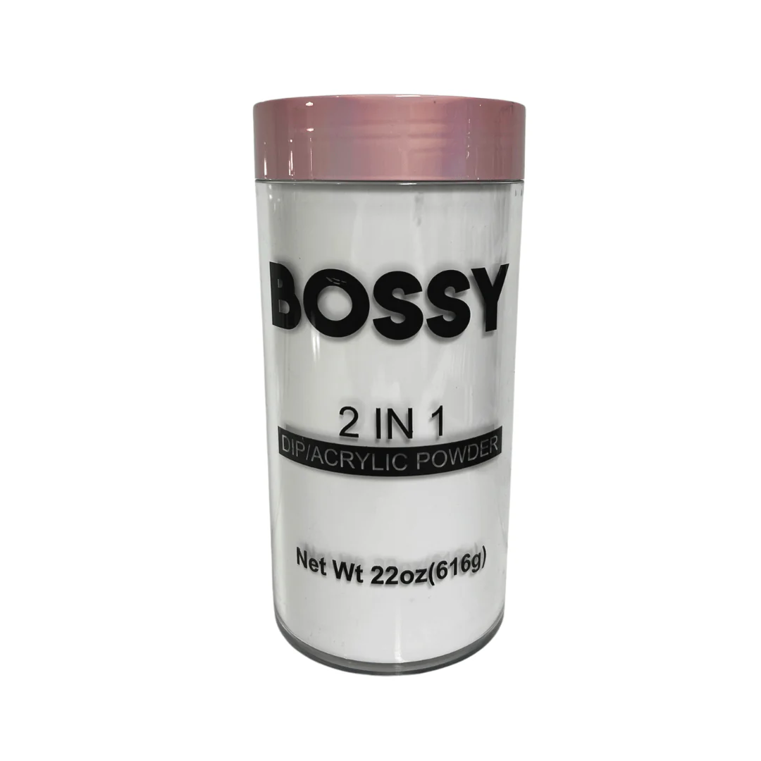 Bossy 2 In 1 Acrylic & Dip Powder American White (2 Sizes) - Image 2