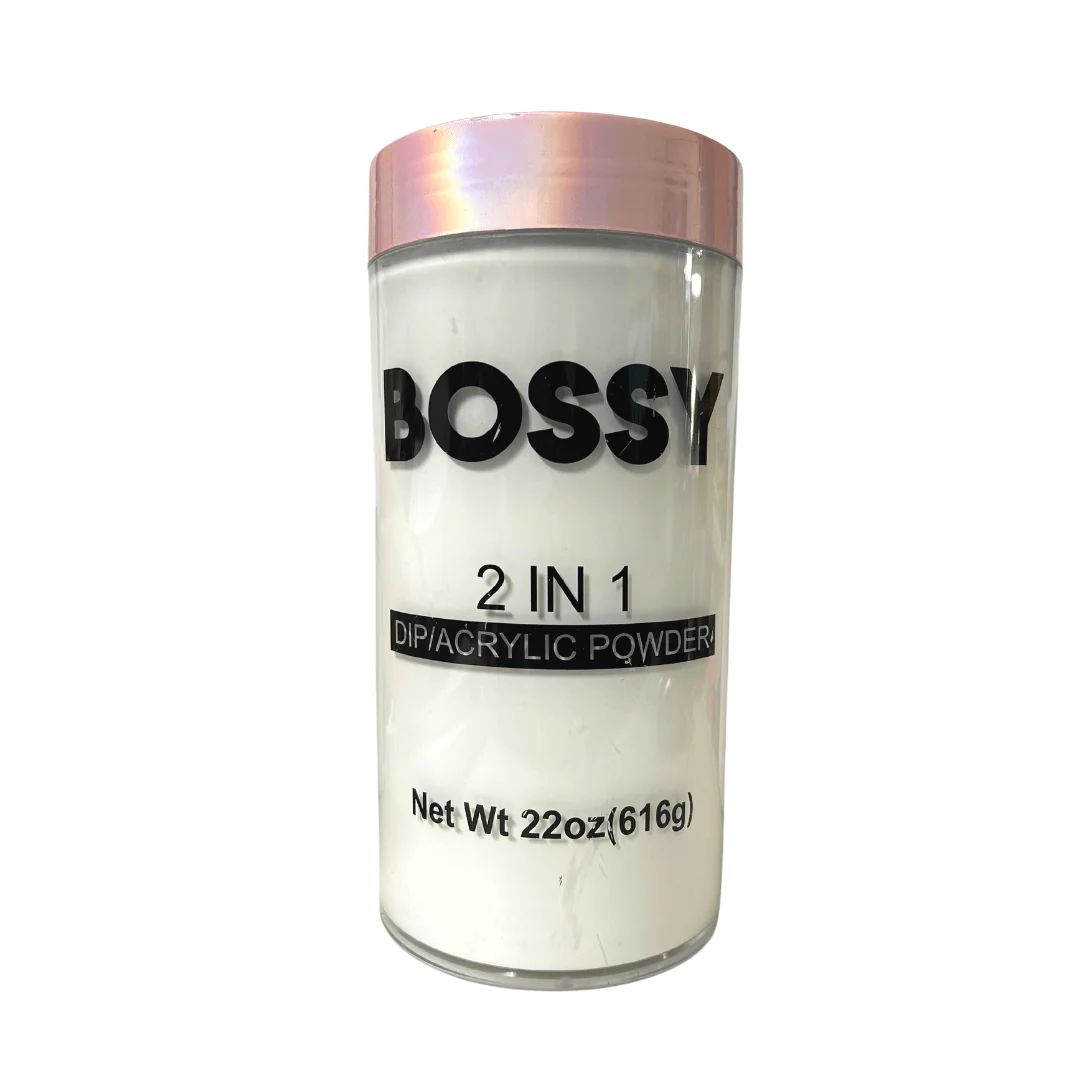 Bossy 2 In 1 Acrylic & Dip Powder Bossy White (2 Sizes) - Image 2