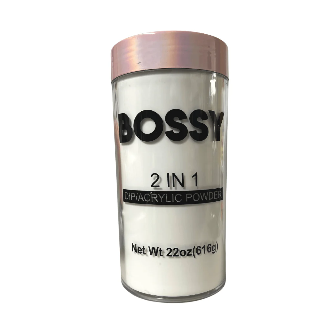 Bossy 2 In 1 Acrylic & Dip Powder Clear (2 Sizes) - Image 2