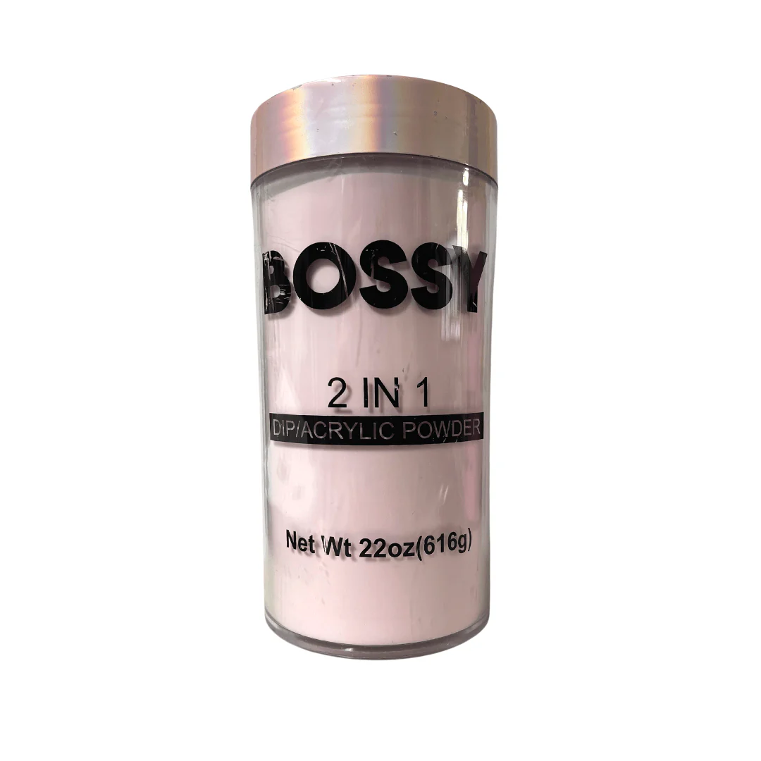 Bossy 2 In 1 Acrylic & Dip Powder Sheer Pink Dark (2 Sizes) - Image 2