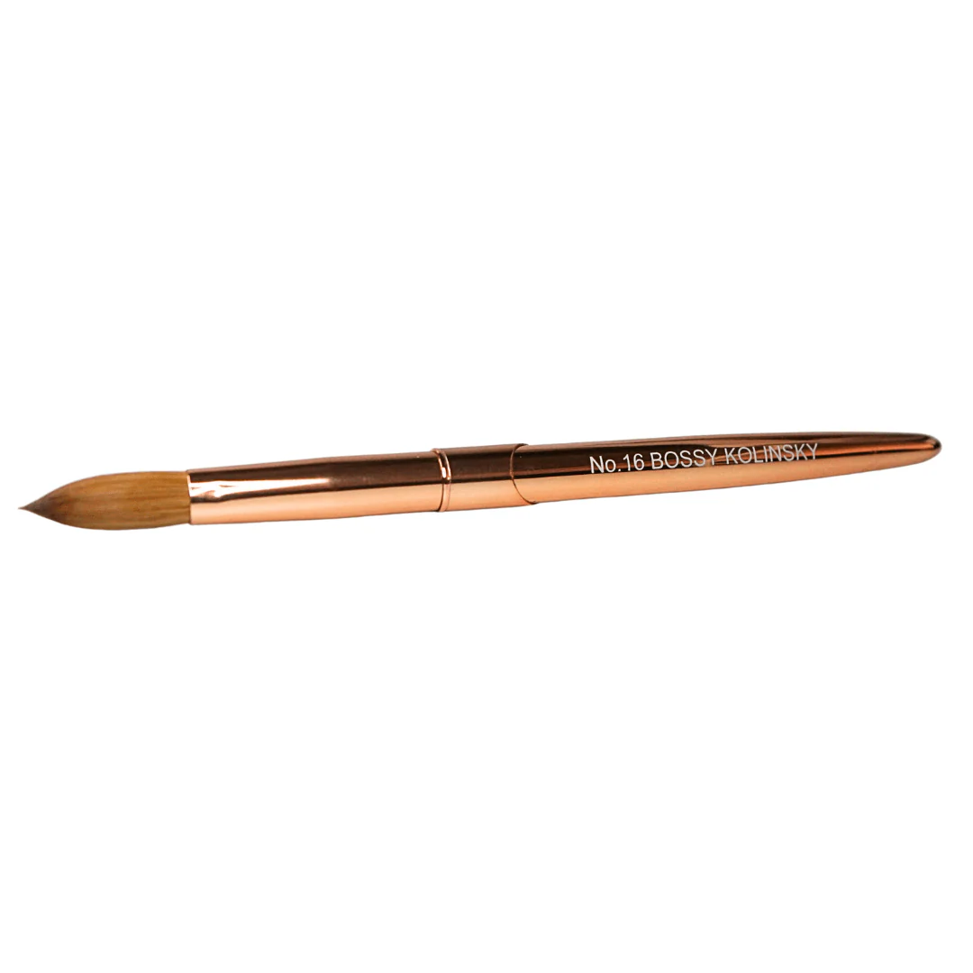 BOSSY Acrylic Brush Gold Premium Kolinsky - Image 3