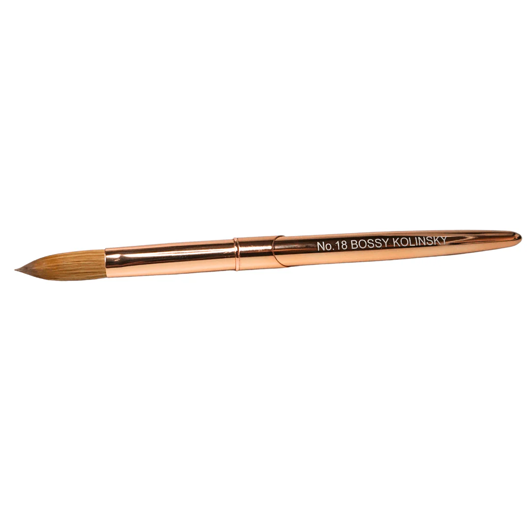 BOSSY Acrylic Brush Gold Premium Kolinsky - Image 5