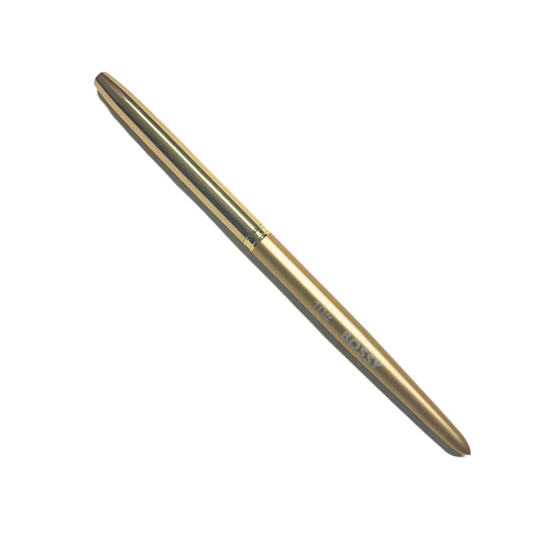 BOSSY Acrylic Brush Gold Premium Kolinsky Model 02 - Image 2