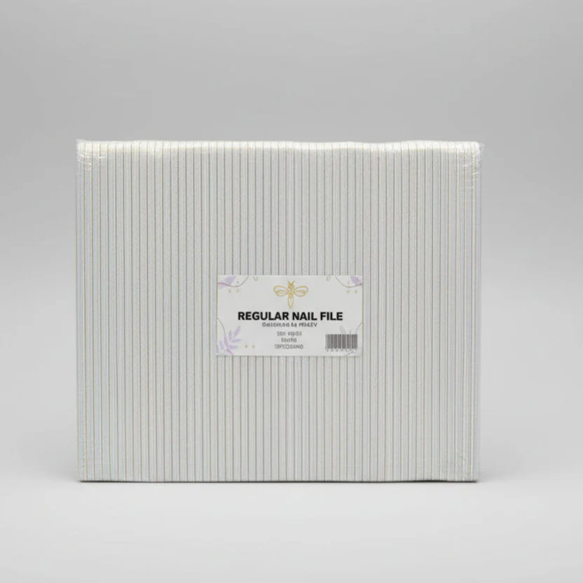 Bossy Bee Nail File Regular White (Thick foam) - Image 3